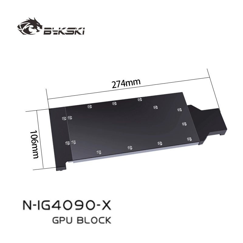 Rtx 4090 Water Block - Bykski GPU-waterblok voor de Colorful IGame